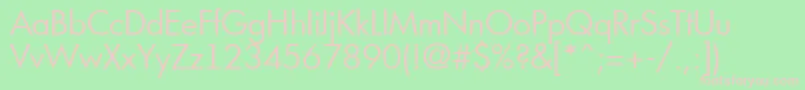 Futuri3 Font – Pink Fonts on Green Background