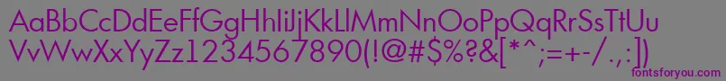 Futuri3 Font – Purple Fonts on Gray Background