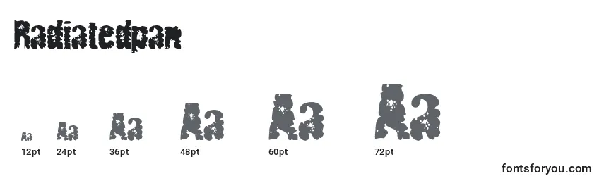 Radiatedpan Font Sizes