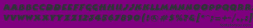 ComixhighlightRegular Font – Black Fonts on Purple Background