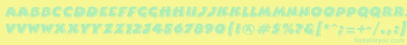 More about ComixhighlightRegular Font ComixhighlightRegular Font – Green Fonts on Yellow Background