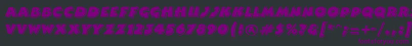 ComixhighlightRegular Font – Purple Fonts on Black Background