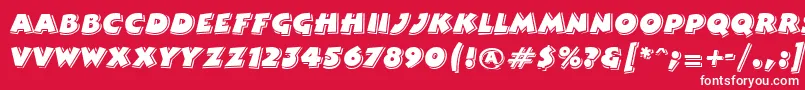 ComixhighlightRegular Font – White Fonts on Red Background