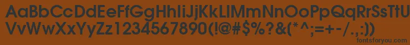 ForefrontDemish Font – Black Fonts on Brown Background