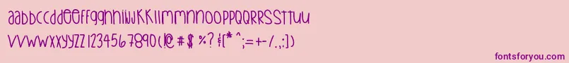 Bettergreatgood Font – Purple Fonts on Pink Background