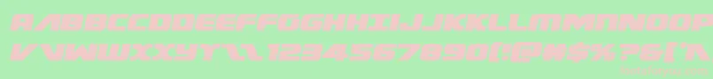 Federalescortsemiital Font – Pink Fonts on Green Background