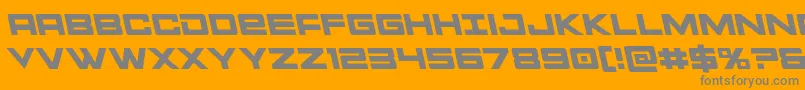 Montrocleft Font – Gray Fonts on Orange Background