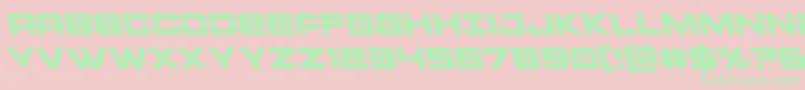 Montrocleft Font – Green Fonts on Pink Background