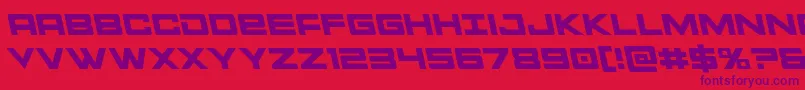 Montrocleft Font – Purple Fonts on Red Background