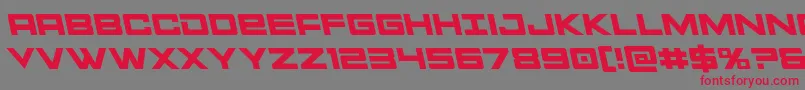 Montrocleft Font – Red Fonts on Gray Background