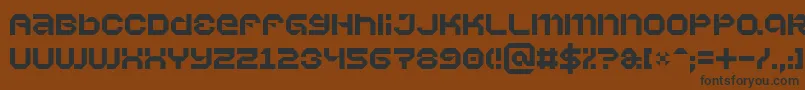 Vaporbyte Font – Black Fonts on Brown Background