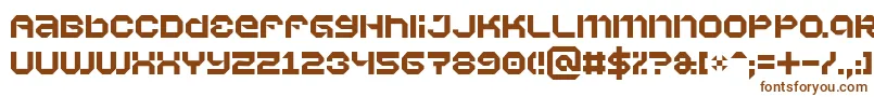 Шрифт Vaporbyte – коричневые шрифты на белом фоне