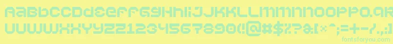 Vaporbyte Font – Green Fonts on Yellow Background
