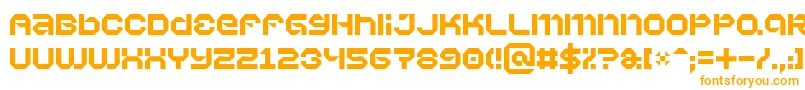 Vaporbyte Font – Orange Fonts on White Background