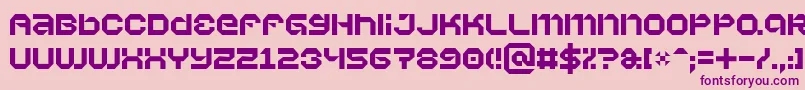 Vaporbyte Font – Purple Fonts on Pink Background