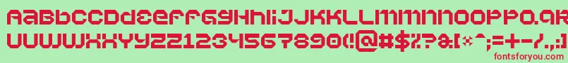 Vaporbyte Font – Red Fonts on Green Background