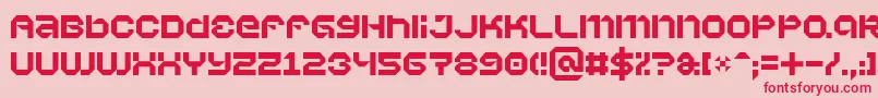Vaporbyte Font – Red Fonts on Pink Background