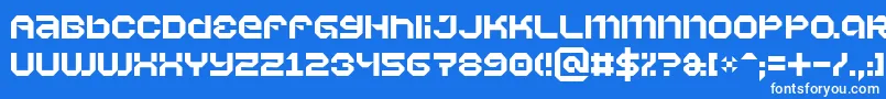 Vaporbyte Font – White Fonts on Blue Background