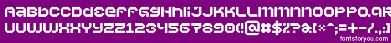 フォントVaporbyte – 紫の背景に白い文字