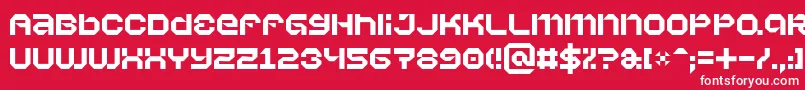 Vaporbyte Font – White Fonts on Red Background