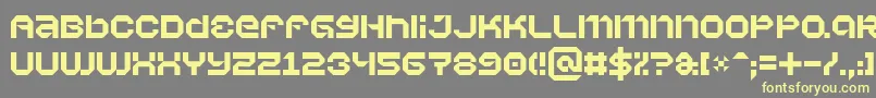 Vaporbyte Font – Yellow Fonts on Gray Background