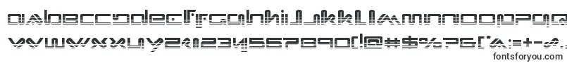 Xephyrhalf-Schriftart – Schriftformen