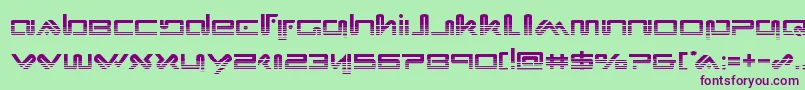 Xephyrhalf Font – Purple Fonts on Green Background