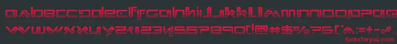 Xephyrhalf Font – Red Fonts on Black Background