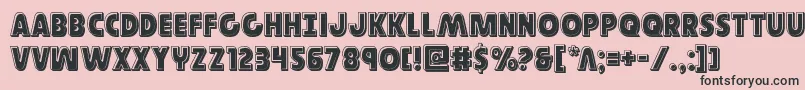 Governorbevel Font – Black Fonts on Pink Background