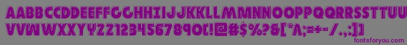 Governorbevel Font – Purple Fonts on Gray Background