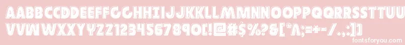 Governorbevel Font – White Fonts on Pink Background