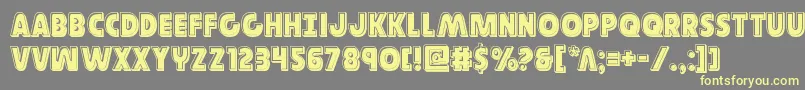 Governorbevel Font – Yellow Fonts on Gray Background