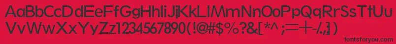 Thinxssk Font – Black Fonts on Red Background
