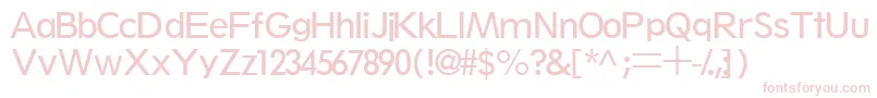 Thinxssk Font – Pink Fonts on White Background