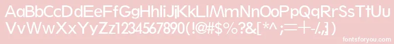 Thinxssk Font – White Fonts on Pink Background