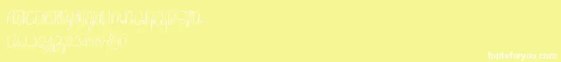 Massali Font – White Fonts on Yellow Background