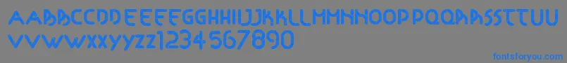 Articulada Font – Blue Fonts on Gray Background