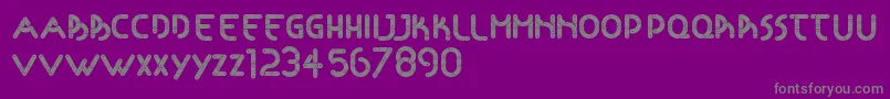 Articulada Font – Gray Fonts on Purple Background