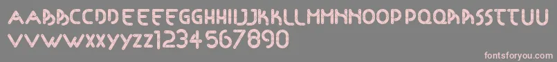 Articulada Font – Pink Fonts on Gray Background