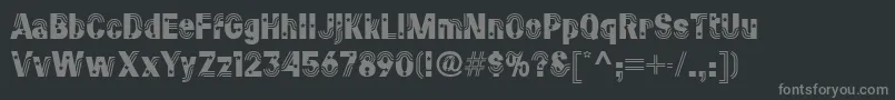 Starsandstripes Font – Gray Fonts on Black Background