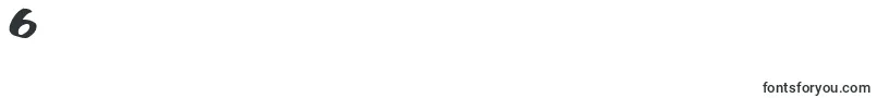 BigfictiontextBold-Schriftart – Schriften für die Ziffer 6