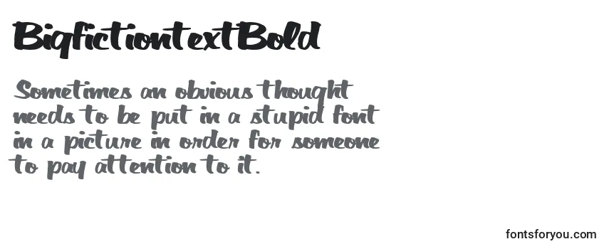 BigfictiontextBold Font