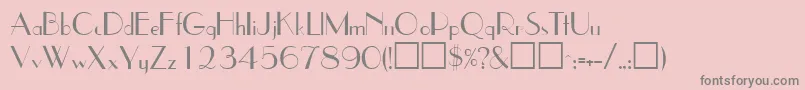JetsetsskRegular-Schriftart – Graue Schriften auf rosa Hintergrund