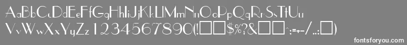 JetsetsskRegular Font – White Fonts on Gray Background