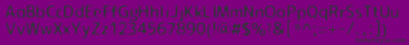 Oozing Font – Black Fonts on Purple Background