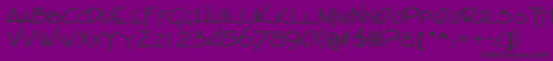 Indascapsssk Font – Black Fonts on Purple Background