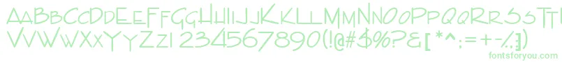 Indascapsssk-Schriftart – Grüne Schriften