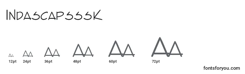 Indascapsssk Font Sizes