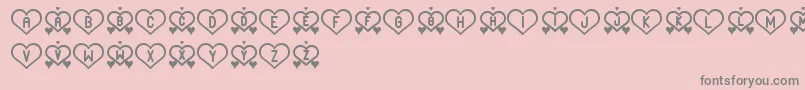 AndLoveSt Font – Gray Fonts on Pink Background