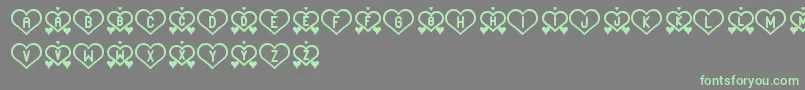 AndLoveSt Font – Green Fonts on Gray Background